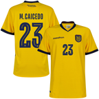Ecuador M.CAICEDO #23 Home World Cup 2026 Jersey Yellow Men's