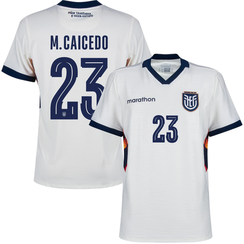 Ecuador M.CAICEDO #23 Third World Cup 2026 Jersey White Men's