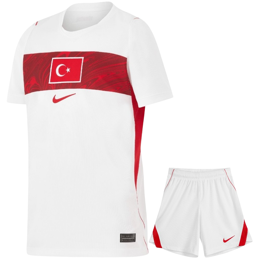 Turkiye Away World Cup 2026 Kit White Kids