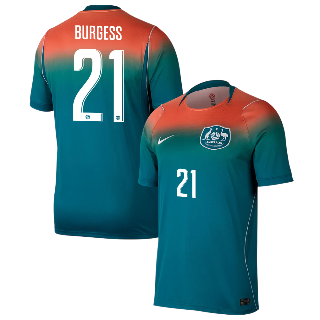 Australia BURGESS #21 Away World Cup 2026 Jersey Men's