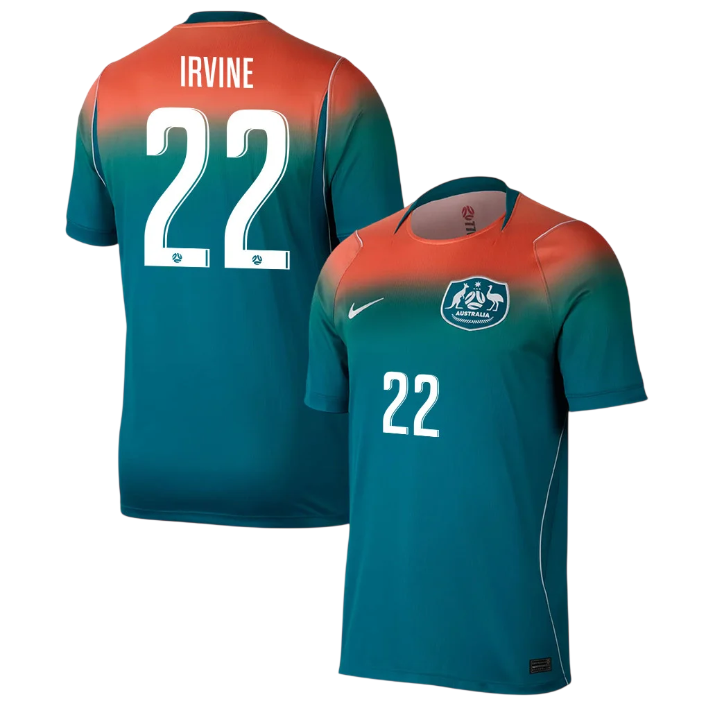 Australia IRVINE #22 Away World Cup 2026 Jersey Men's