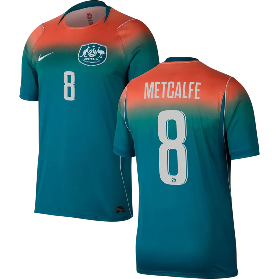 Australia METCALFE #8 Away World Cup 2026 Jersey Men's
