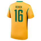 Australia BEHICH #16 Home World Cup 2026 Jersey Yellow Men's