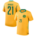 Australia BURGESS #21 Home World Cup 2026 Jersey Yellow Men's