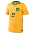 Australia IRVINE #22 Home World Cup 2026 Jersey Yellow Men's