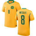 Australia METCALFE #8 Home World Cup 2026 Jersey Yellow Men's