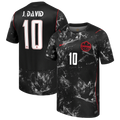 Canada J. DAVID #10 Away World Cup 2026 Jersey Black Men's