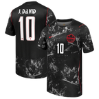 Canada J. DAVID #10 Away World Cup 2026 Jersey Black Men's