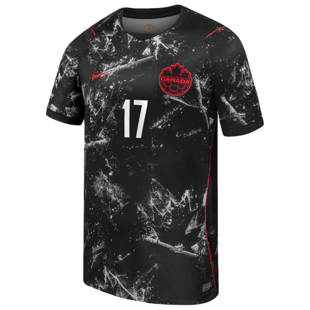 Canada BUCHANAN #17 Away World Cup 2026 Jersey Black Men's