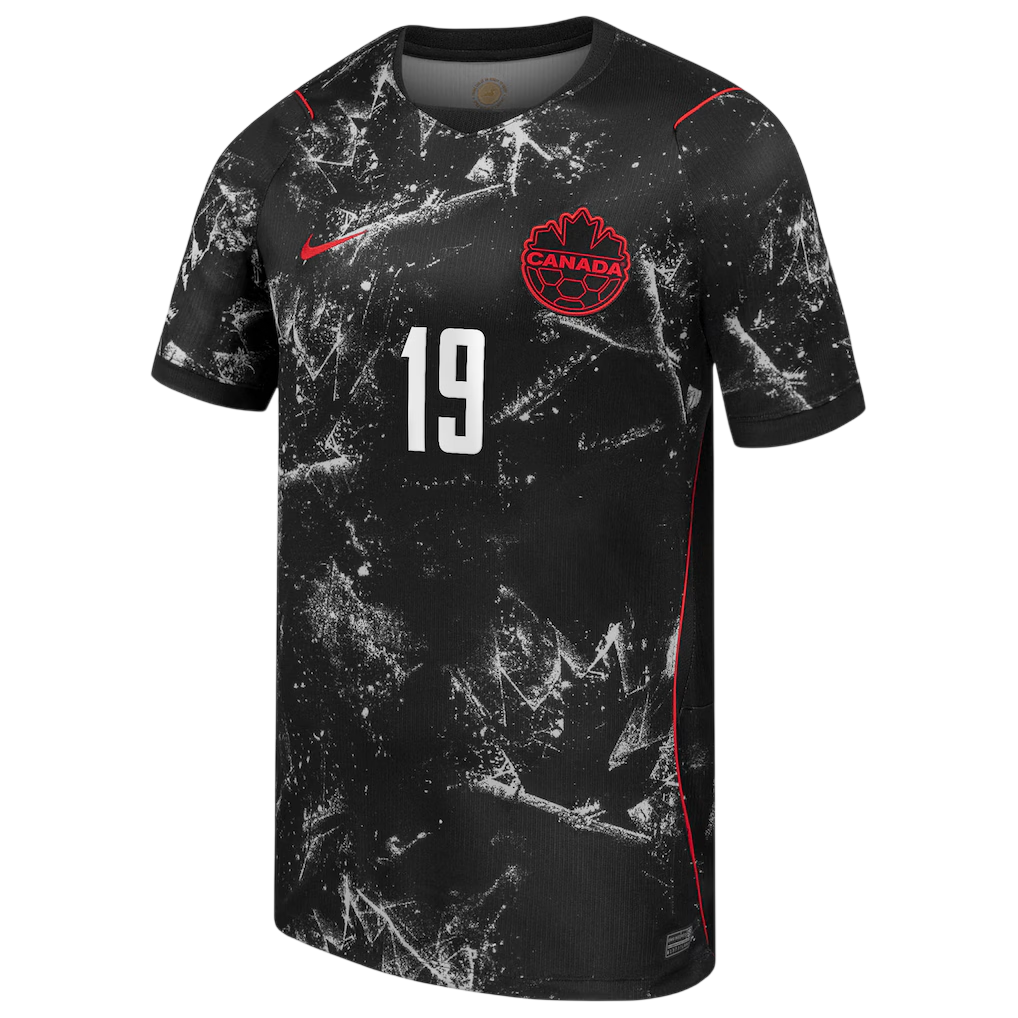 Canada DAVIES #19 Away World Cup 2026 Jersey Black Men's