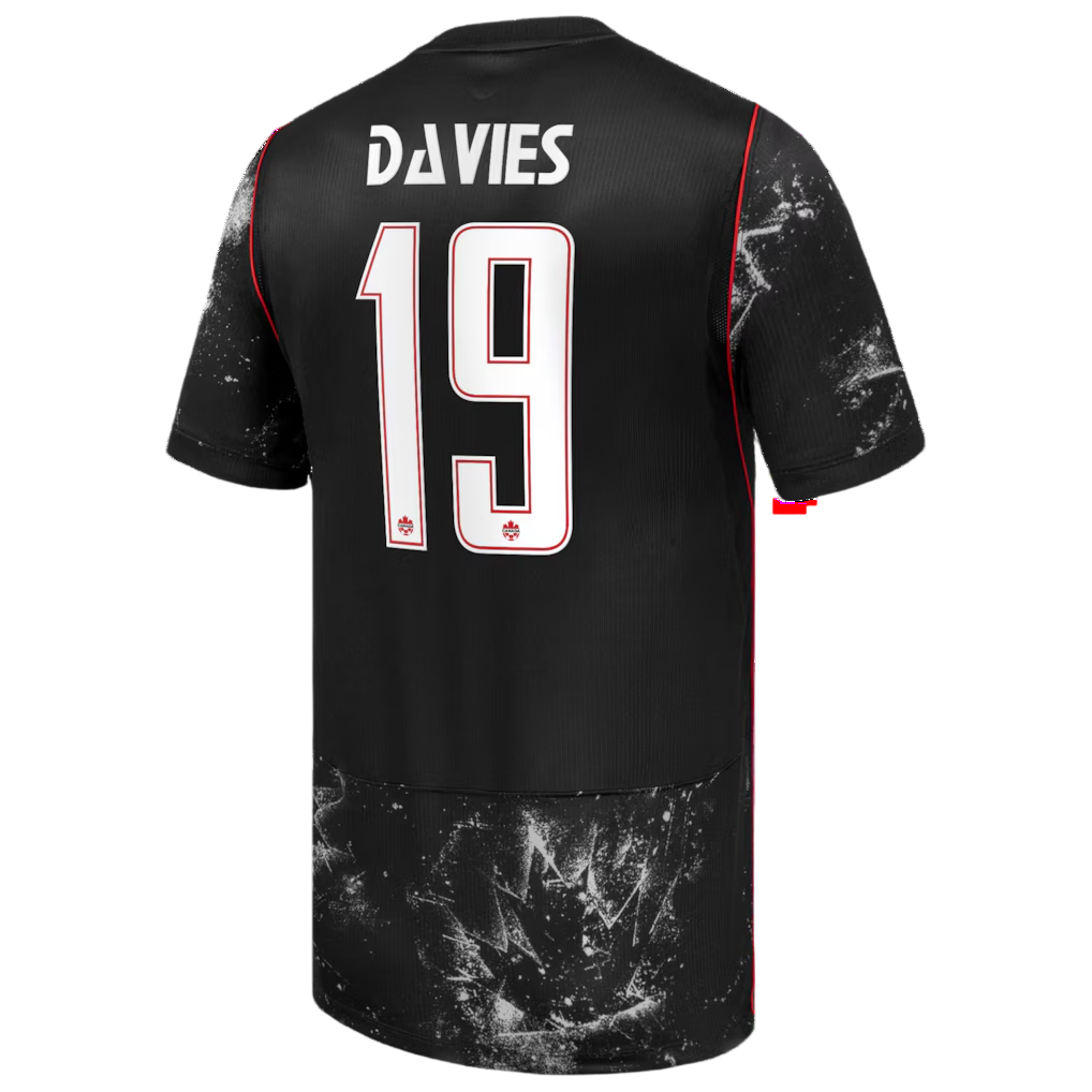 Canada DAVIES #19 Away World Cup 2026 Jersey Black Men's