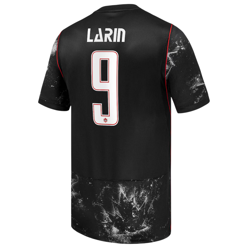 Canada LARIN #9 Away World Cup 2026 Jersey Black Men's