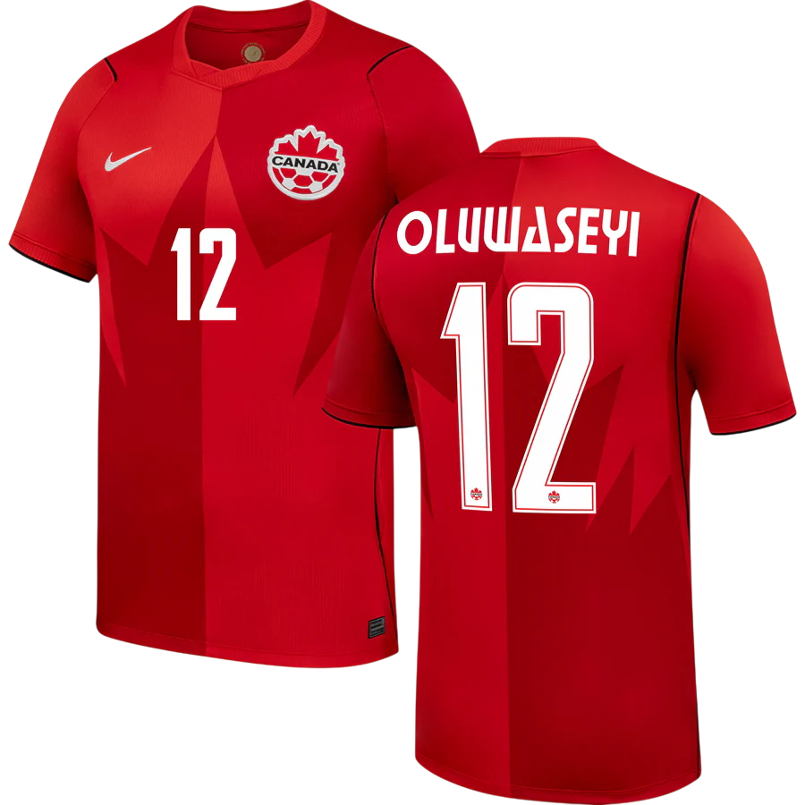 Canada OLUWASEYI #12 Home World Cup 2026 Jersey Red Men's