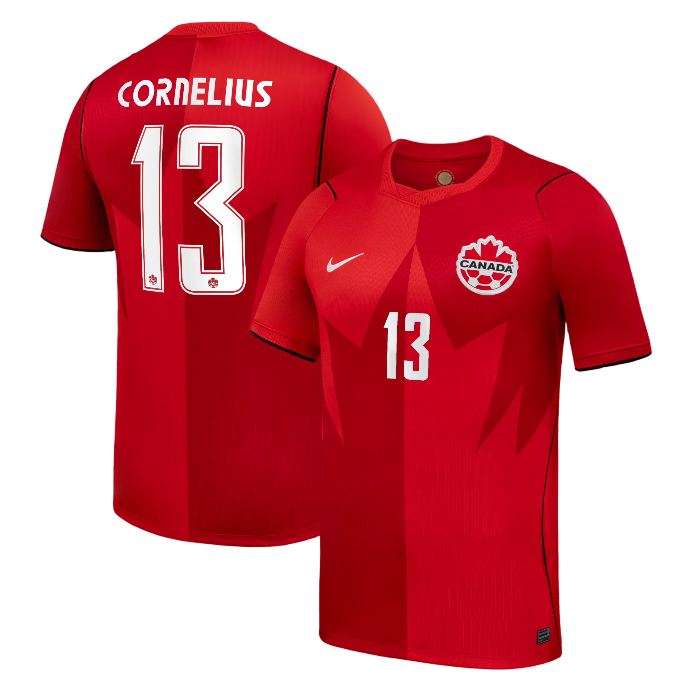 Canada CORNELIUS #13 Home World Cup 2026 Jersey Red Men's
