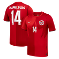 Canada SHAFFELBURG #14 Home World Cup 2026 Jersey Red Men's