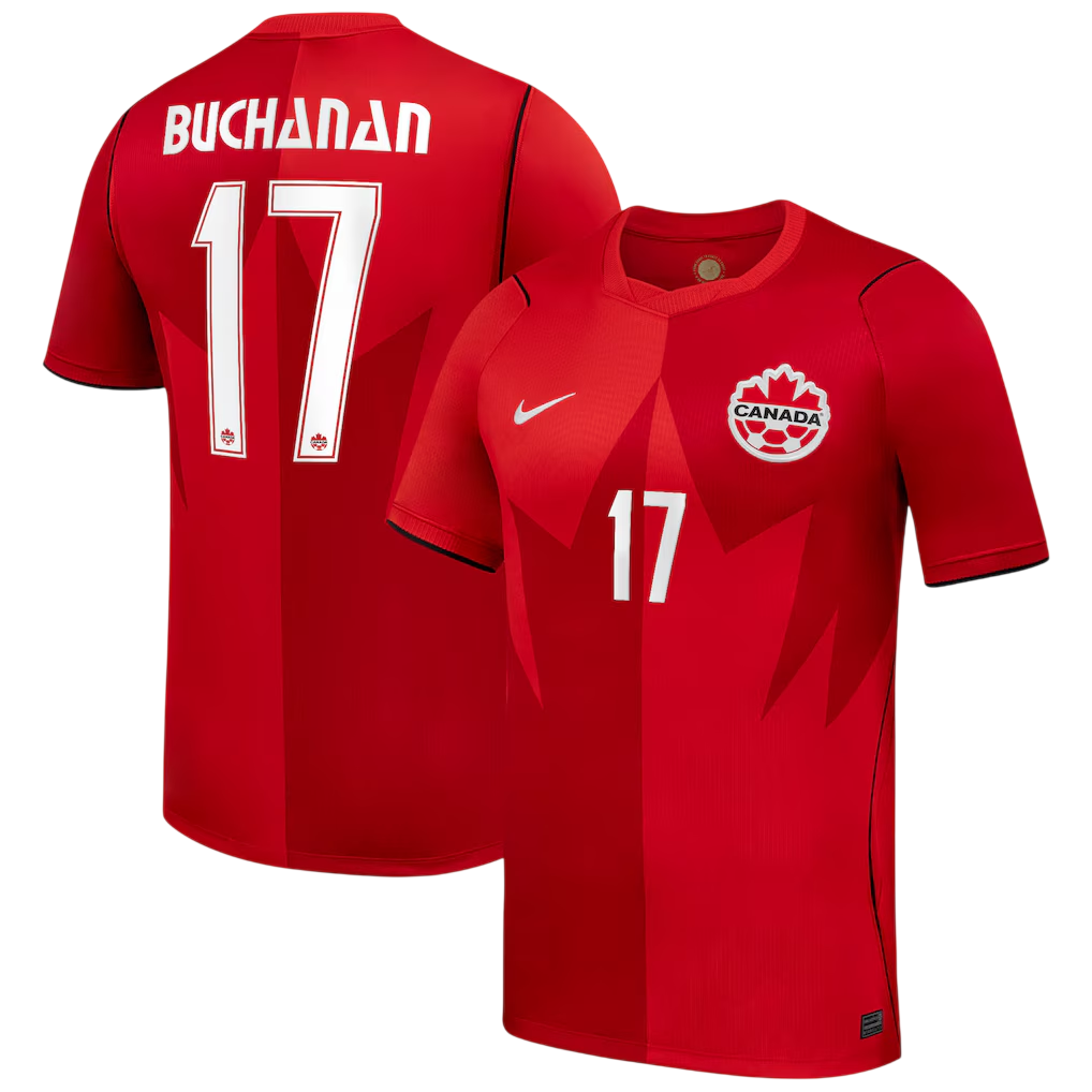 Canada BUCHANAN #17 Home World Cup 2026 Jersey Red Men's