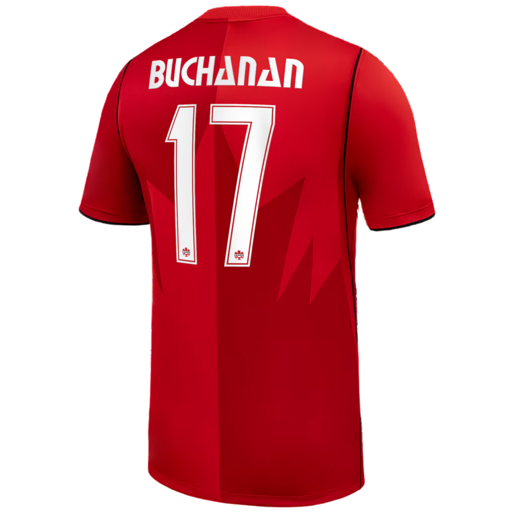 Canada BUCHANAN #17 Home World Cup 2026 Jersey Red Men's