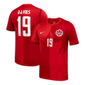 Canada DAVIES #19 Home World Cup 2026 Jersey Red Men's