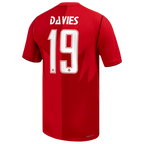 Canada DAVIES #19 Home World Cup 2026 Jersey Red Men's