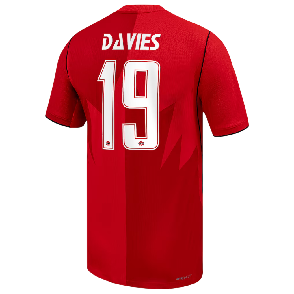 Canada DAVIES #19 Home World Cup 2026 Jersey Red Men's