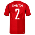 Canada JOHNSTON #2 Home World Cup 2026 Jersey Red Men's