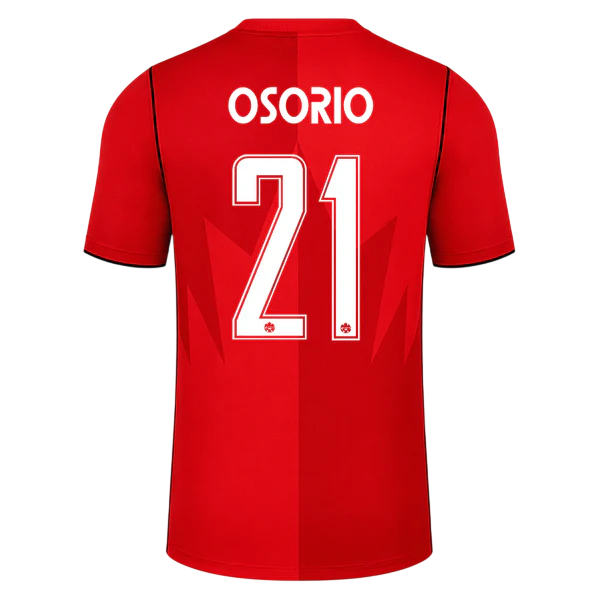 Canada OSORIO #21 Home World Cup 2026 Jersey Red Men's