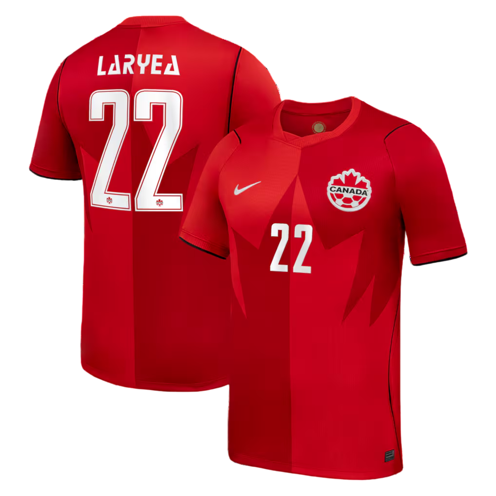 Canada LARYEA #22 Home World Cup 2026 Jersey Red Men's