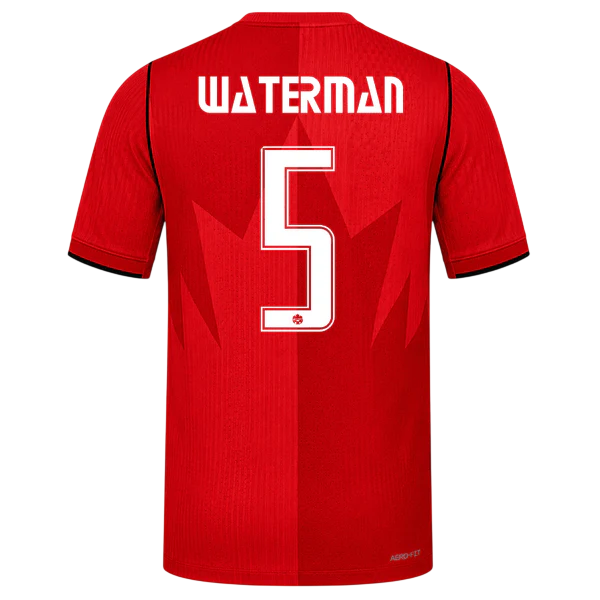 Canada WATERMAN #5 Home World Cup 2026 Jersey Red Men's