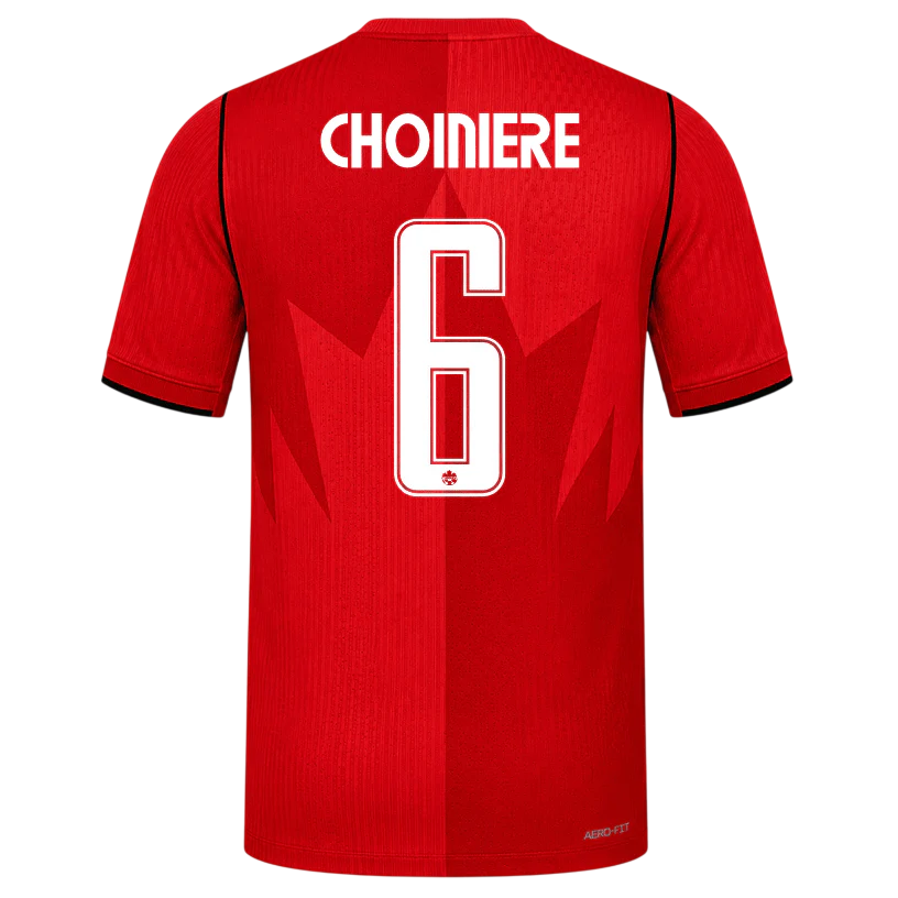 Canada CHOINIERE #6 Home World Cup 2026 Jersey Red Men's