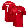 Canada EUSTAQUIO #7 Home World Cup 2026 Jersey Red Men's