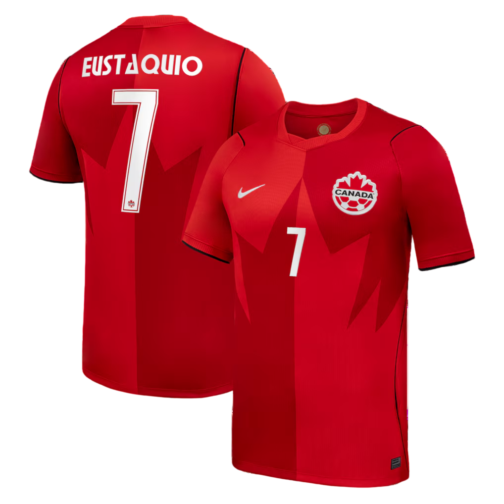Canada EUSTAQUIO #7 Home World Cup 2026 Jersey Red Men's