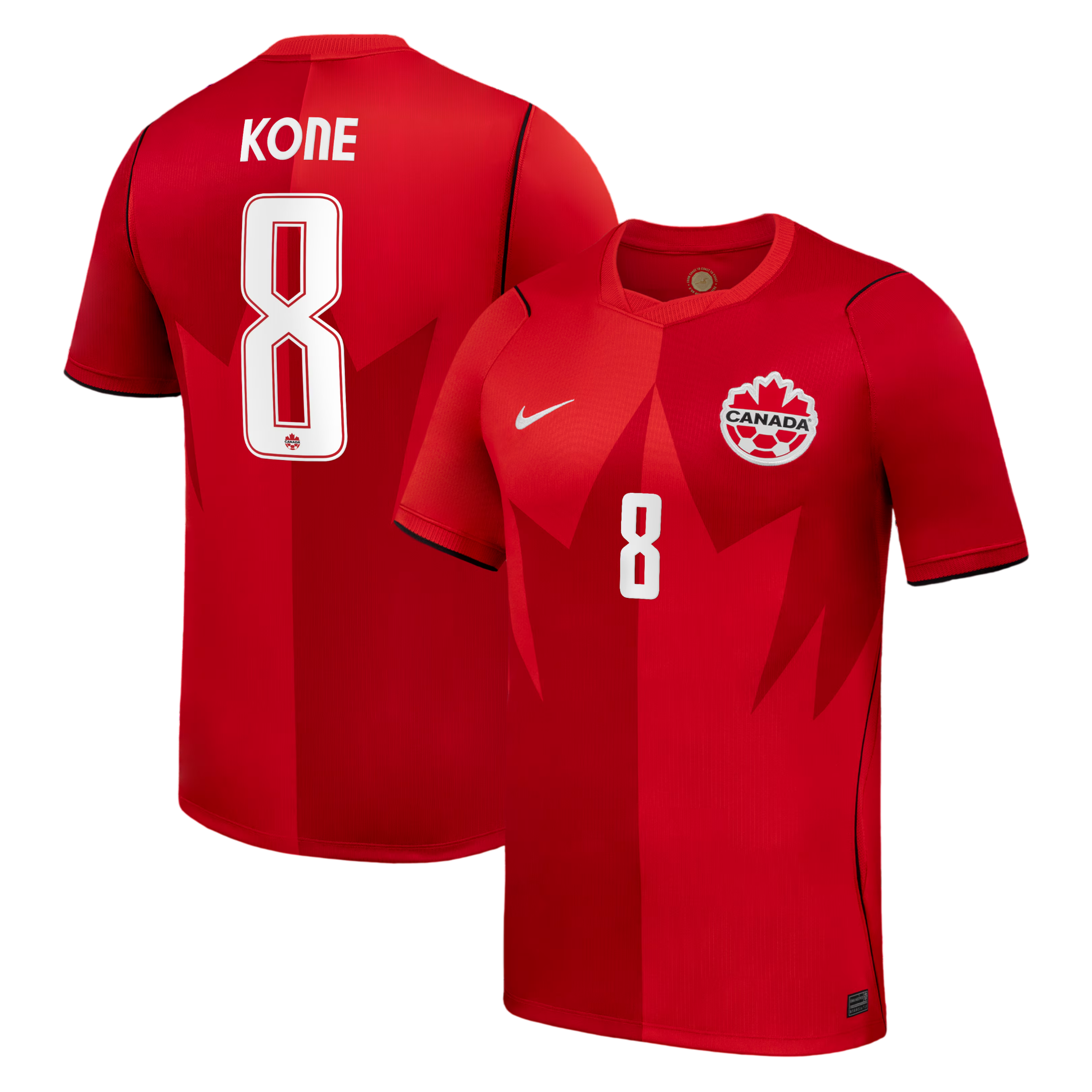 Canada KONE #8 Home World Cup 2026 Jersey Red Men's