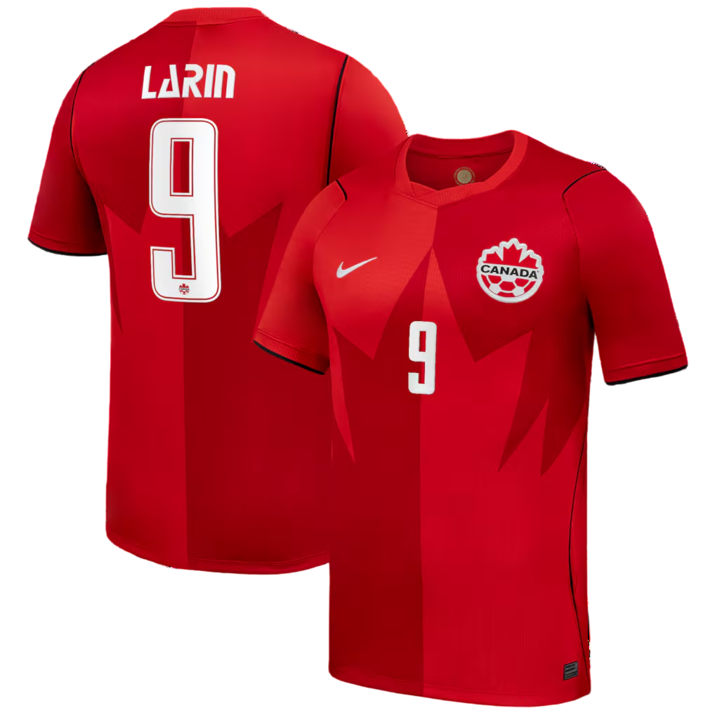 Canada LARIN #9 Home World Cup 2026 Jersey Red Men's