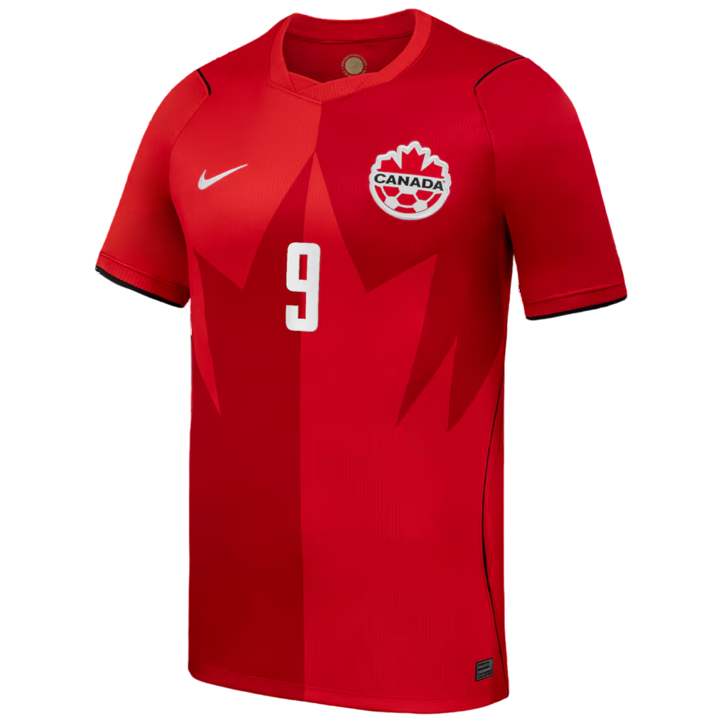 Canada LARIN #9 Home World Cup 2026 Jersey Red Men's
