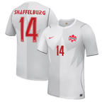 Canada SHAFFELBURG #14 Third World Cup 2026 Jersey White Men's