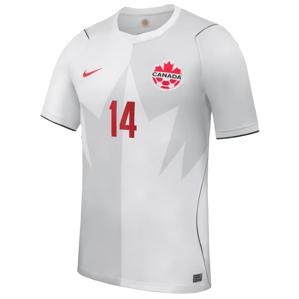 Canada SHAFFELBURG #14 Third World Cup 2026 Jersey White Men's