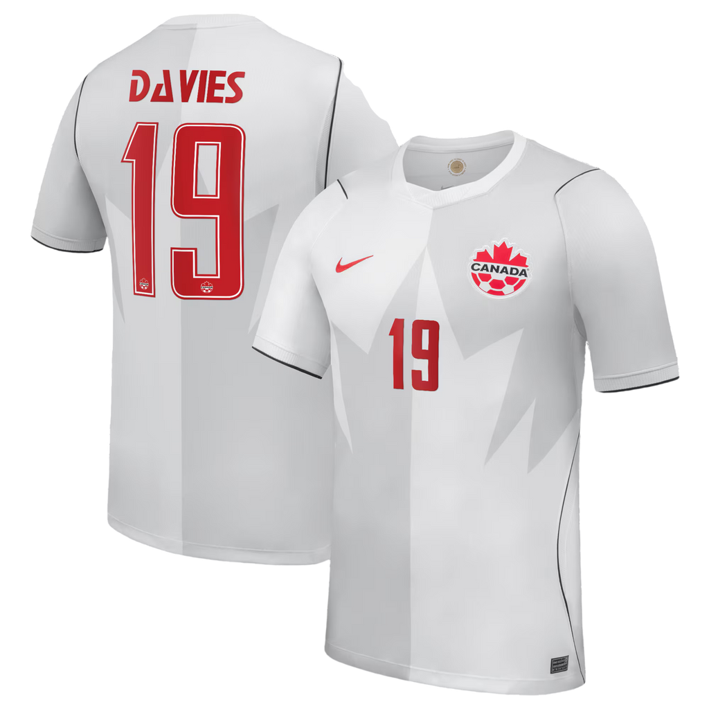 Canada DAVIES #19 Third World Cup 2026 Jersey White Men's