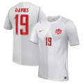 Canada DAVIES #19 Third World Cup 2026 Jersey White Men's
