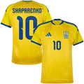 Ukraine SHAPARENKO #10 Home World Cup 2026 Jersey Yellow Men's
