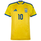 Ukraine SHAPARENKO #10 Home World Cup 2026 Jersey Yellow Men's