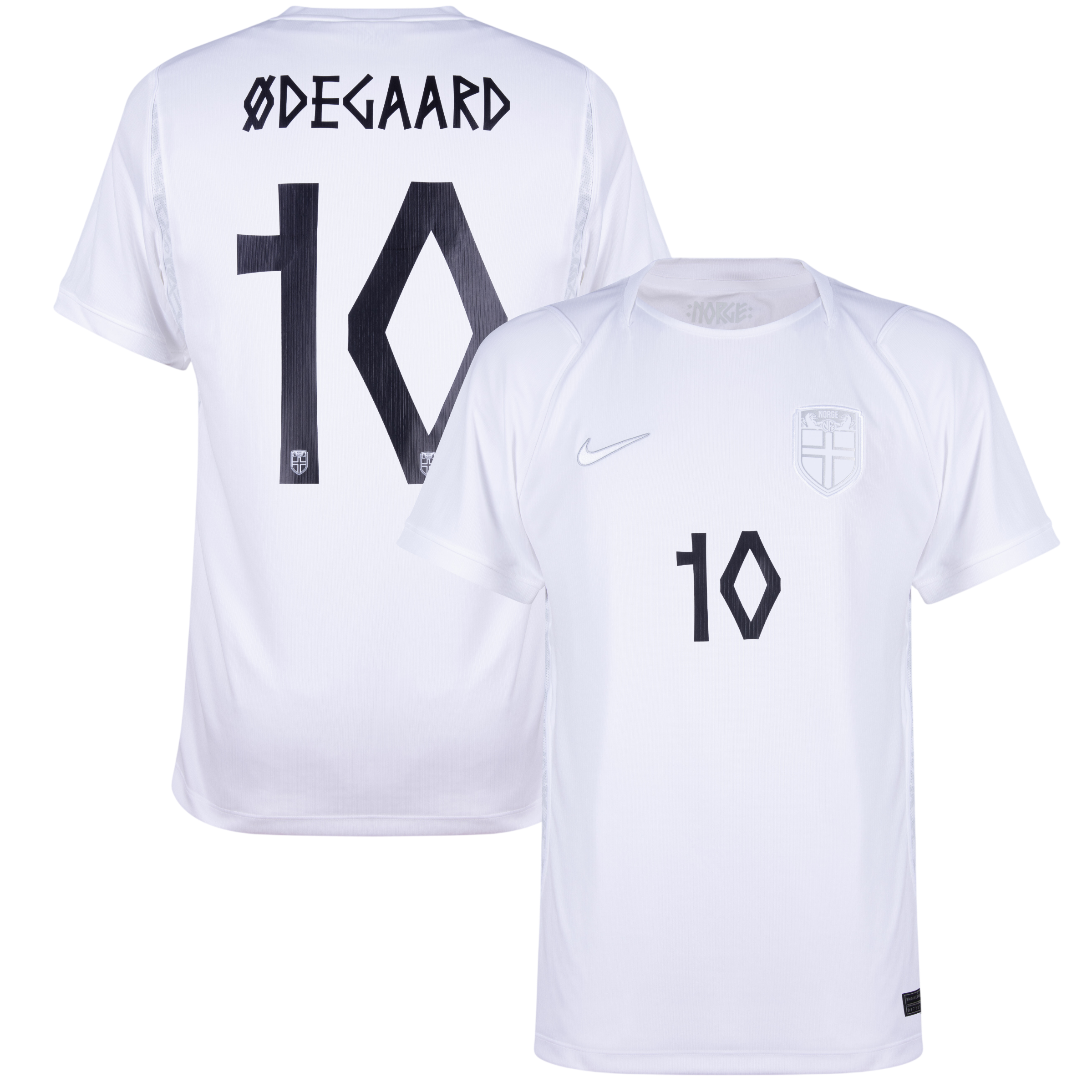 Norway ØDEGAARD #10 Third World Cup 2026 Jersey White Men's