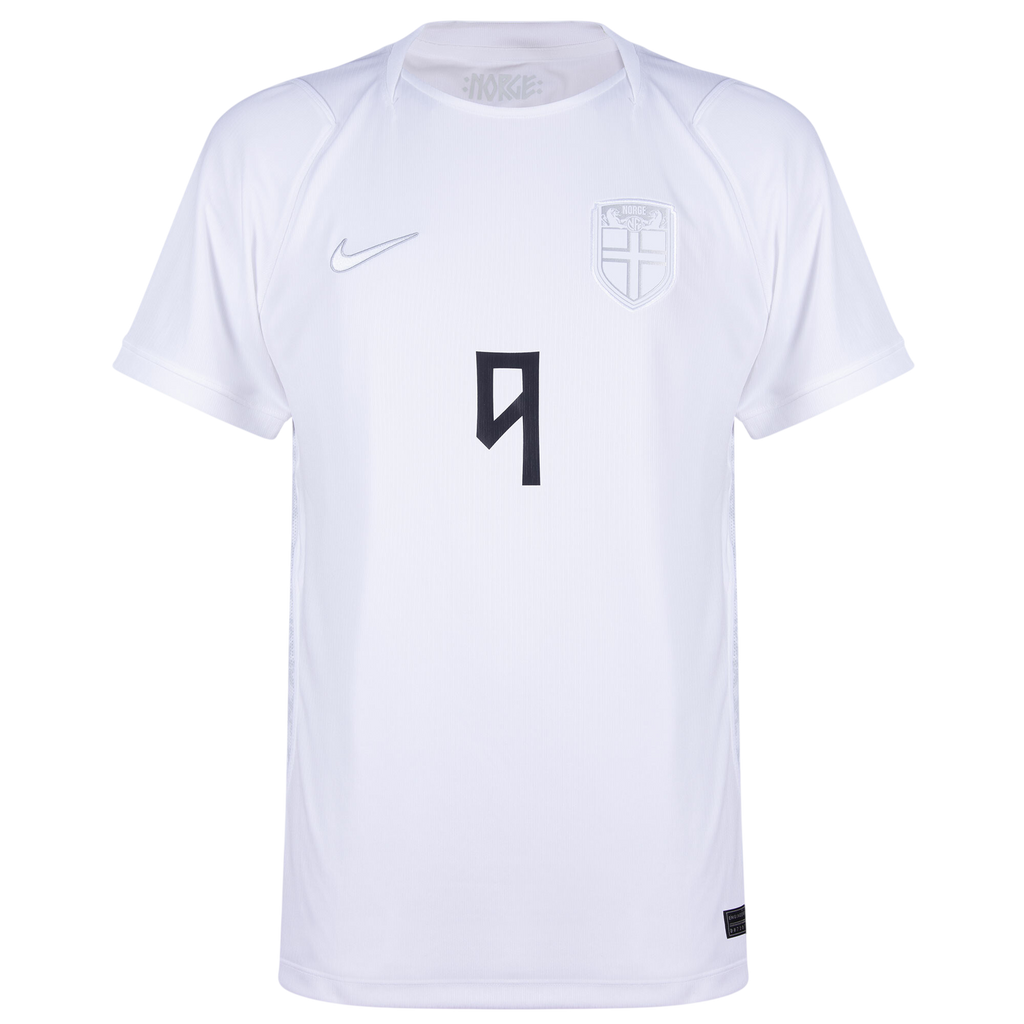 Norway BRAUT HAALAND #9 Third World Cup 2026 Jersey White Men's