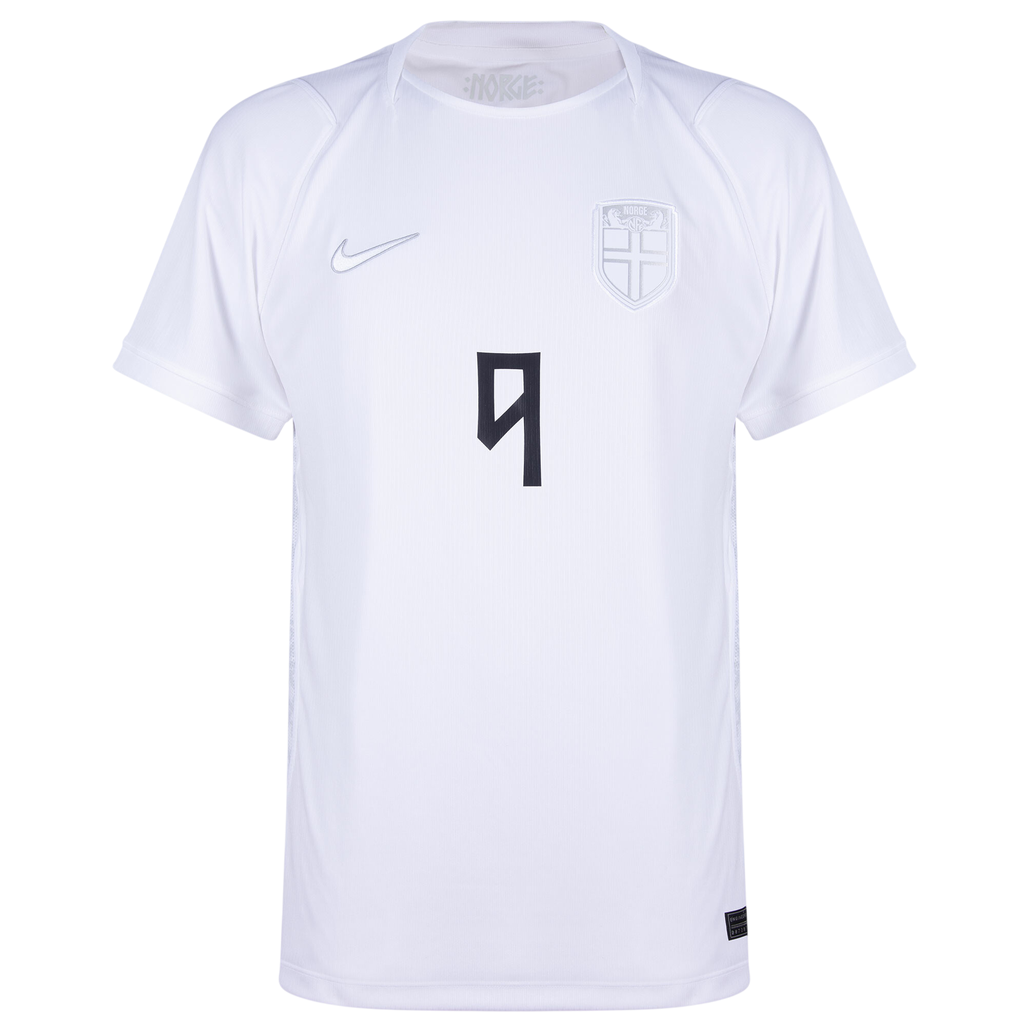 Norway BRAUT HAALAND #9 Third World Cup 2026 Jersey White Men's