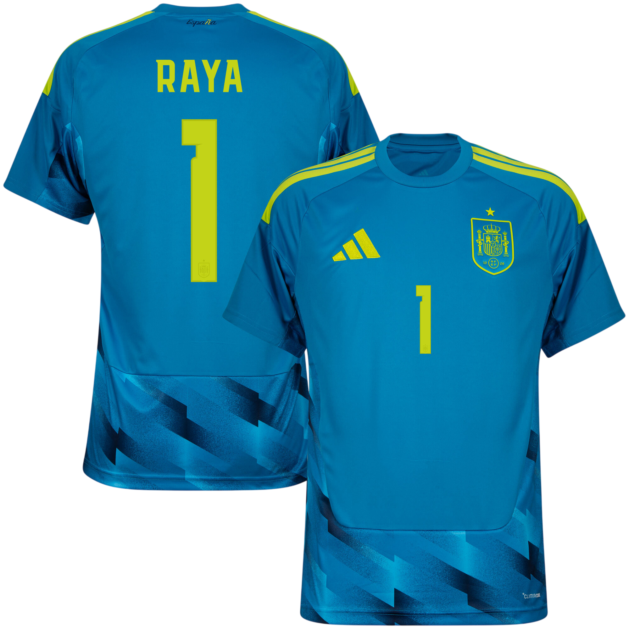 Spain DAVID RAYA #1 World Cup 2026 Goalkeeper Jersey Blue Men's