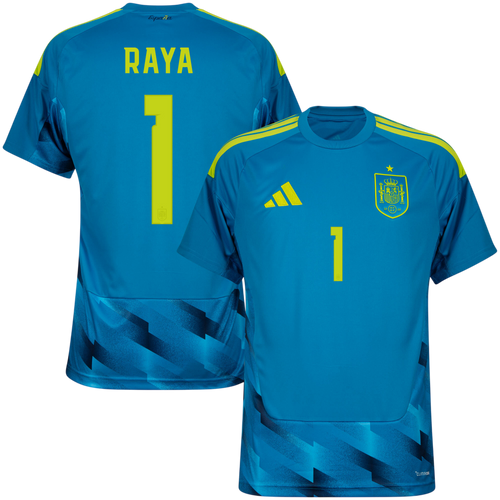 Spain DAVID RAYA #1 World Cup 2026 Goalkeeper Jersey Blue Men's