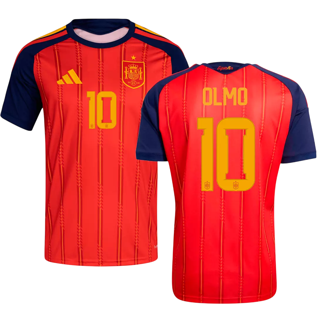 Spain OLMO #10 Home World Cup 2026 Jersey Red Men's
