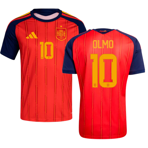 Spain OLMO #10 Home World Cup 2026 Jersey Red Men's