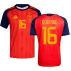 Spain RODRIGO #16 Home World Cup 2026 Jersey Red Men's