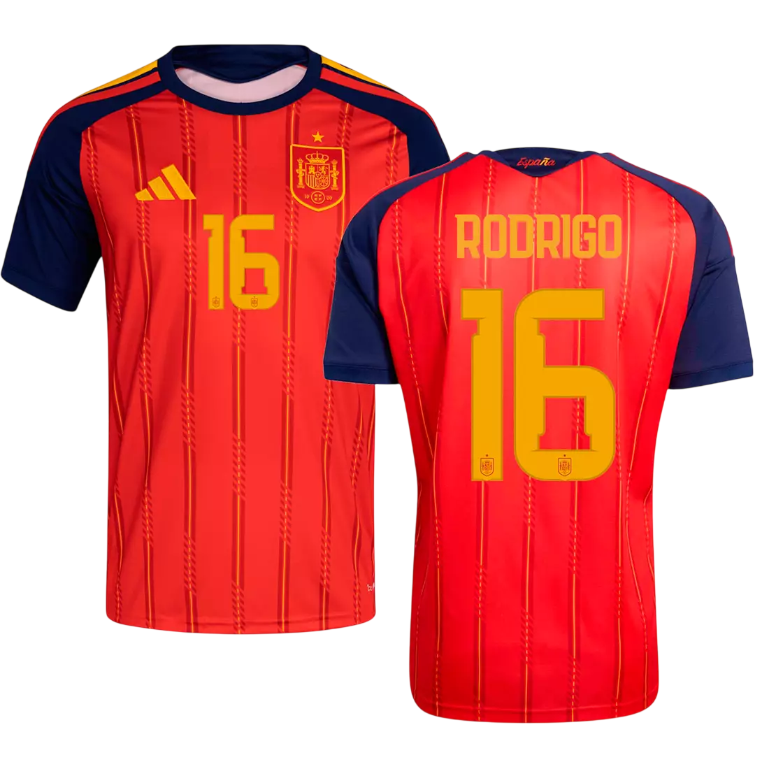 Spain RODRIGO #16 Home World Cup 2026 Jersey Red Men's