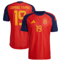 Spain LAMINE YAMAL #19 Home World Cup 2026 Jersey Red Men's